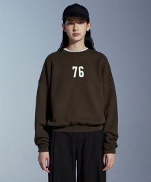 vtg 76 patch sweatshirts(womens) brown