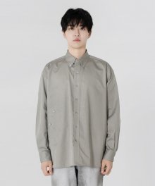 Button-Down Rap Shirt Grey
