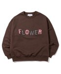 킹아카이브(THE K-ING ARCHIVES) Flower Sweatshirt (Brown)