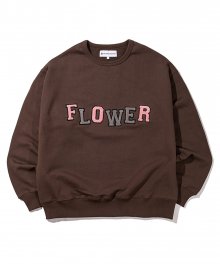 Flower Sweatshirt (Brown)