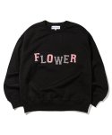 킹아카이브(THE K-ING ARCHIVES) Flower Sweatshirt (Black)