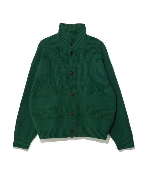 비슬로우(BESLOW) [비슬로우X런던그로서리마켓]22FW S.G.M LOW GAUGE WIDE COLLAR CARDIGAN GREEN - 76,300 | 무신사 스토어