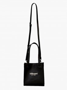 Billboard logo leathe cross bag_Black