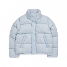 BASIC LOGO A EMBLEM PATCH SHORT DOWN JACKET SKY BLUE