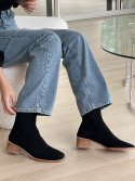 인더스타(INTHESTAR) IS_221082  Suede Wood Ankle Boots (3colors)