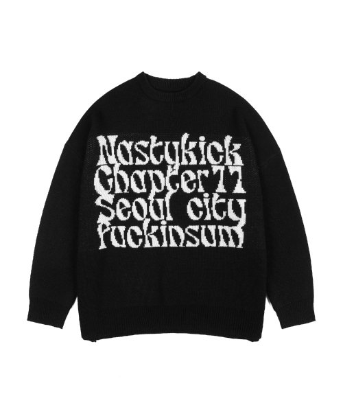 MUSINSA | NASTYKICK [NSTK] Kinsum Knit (Black)_K22ZB738