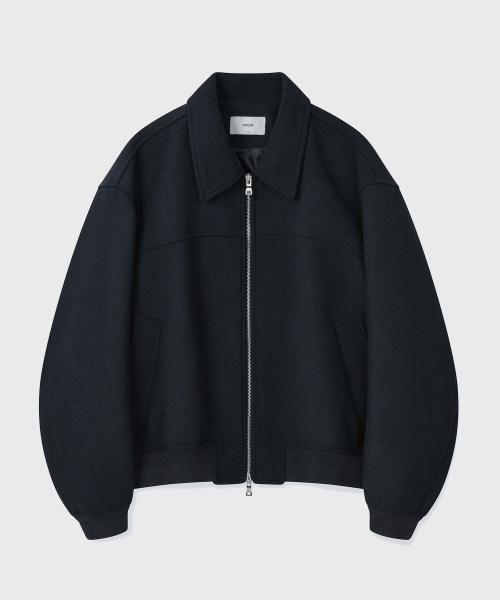 Шерстяной (WOOL) бомбер варсити_Navy