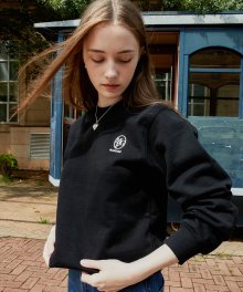 W EMBROIDERY SWEATSHIRT black