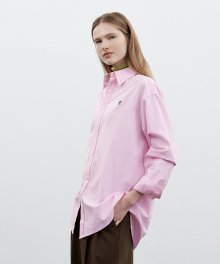 EMBROIDERY OXFORD SHIRT pink