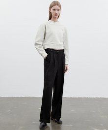 W WIDE PANTS black