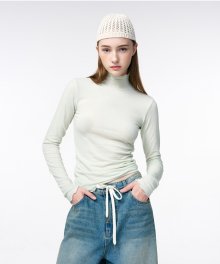 Bell Sleeve Turtleneck  Mint