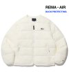 NO COLLAR WARM UP QUILTING JACKET IVORY