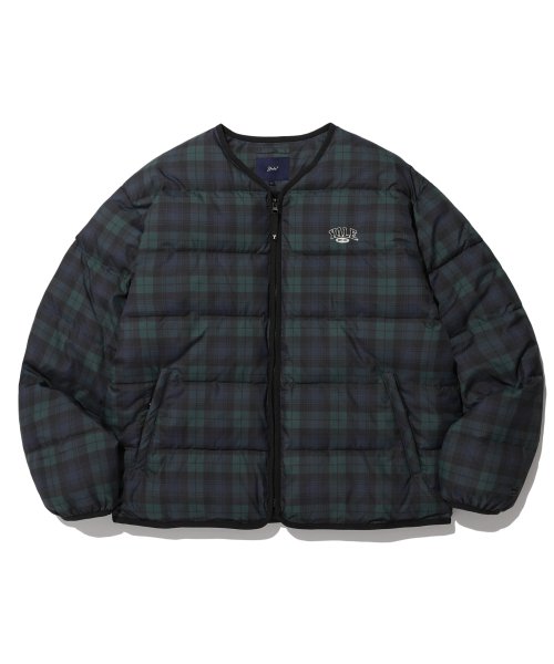 [예일] NO COLLAR WARM UP QUILTING JACKET GREEN YC6JK0015GN 