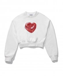 lotsyou_The Friends Heart Candy Sweat Shirt White