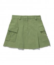 lotsyou_Lindsay Cotton Cargo Skirt Khaki