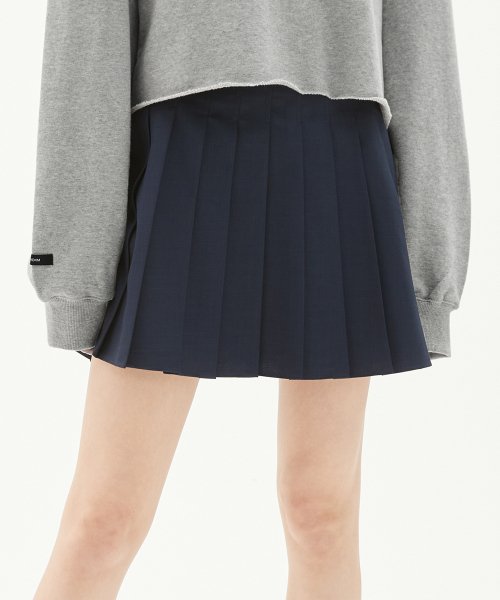 해바이해킴(HAE BY HAEKIM) SHORTS PLEATED SKIRT_NAVY - 사이즈
