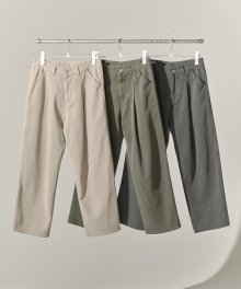 Deep One Tuck Pigment Washed Pants [3 Colors]