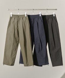 Nylon Deep One Tuck String Pants [3 Colors]