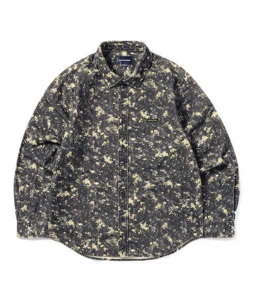 MUSINSA | thisisneverthat® Corduroy Floral Shirt Black