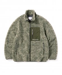 (FW22) SP Sherpa Fleece Jacket Olive