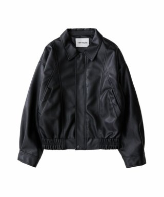 ラッピング不可 Lemard Overfit Vegan Leather Jacketレザー