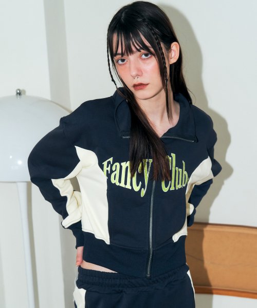 MUSINSA | NASTY FANCY CLUB [NF] Moiety Authentic Zip Up (NAVY)_F22ZA935