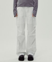 CASUAL CARGO PANTS (WHITE)