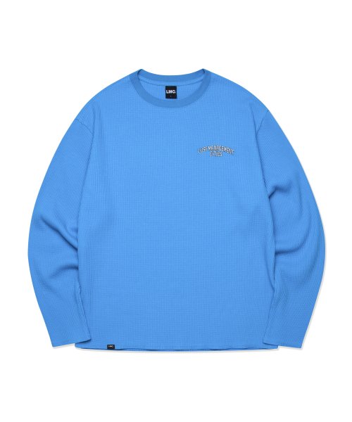 엘엠씨(LMC) LMC ARCH FN EDGE WAFFLE LONG SLV TEE blue