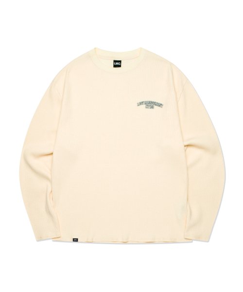 ★2022FW新作★LMC★ARCH FN EDGE WAFFLE LONG SLV TEE WAFFLE OG LONG SLV TEE charcoal - LMC | 엘엠씨