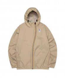 LMC X K-WAY CURVED WINDBREAKER JACKET beige