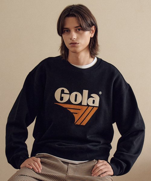 골라(GOLA) 빅로고 스웨트 셔츠 [BLACK] - 사이즈 & 후기 | 무신사