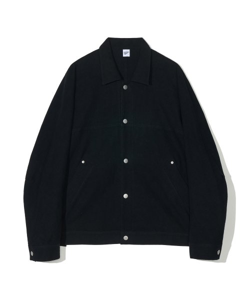 MUSINSA | PARTIMENTO Cotton Trucker Jacket Khaki Black