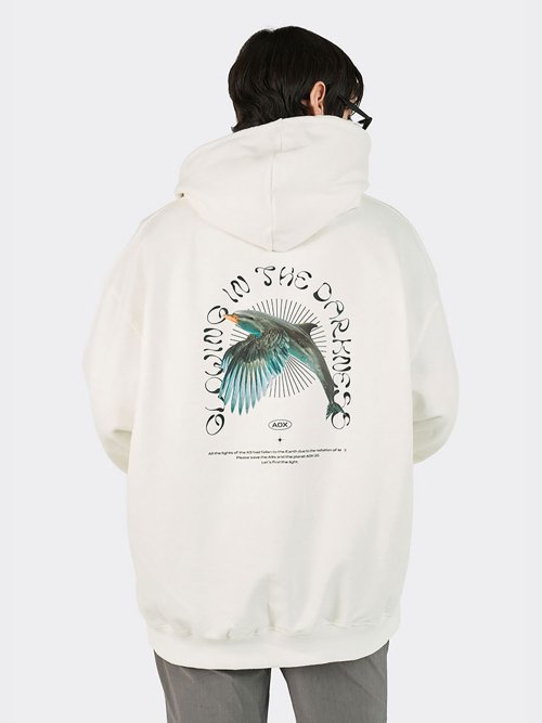 Худи Glowing Birphin White