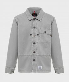 P44 모드 셔츠 자켓 Vintage Gray