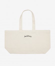 CHAIN EMBROIDERY TOTE BAG - IVORY