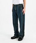 페이탈리즘(FATALISM) #0307 Retro bluish green wide jeans