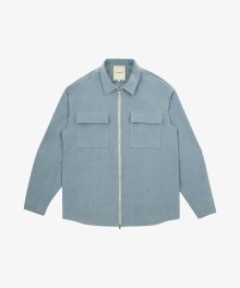 [22CW] 오버핏 집업 셔츠 자켓_SKY BLUE