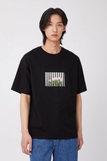 [MEN] LOVE플라워 티셔츠 블랙