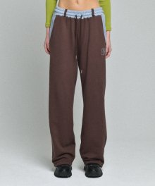 2 color pants (brown)