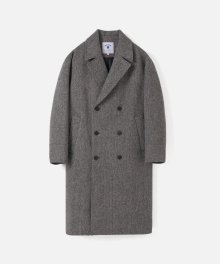 DOUBLE BREASTED OFFICER COAT-M/GREY