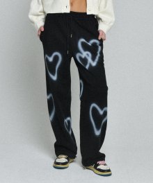 2 heart pants (black)