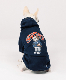 UNIVERSITY DAN DOGGY HOODIE NAVY