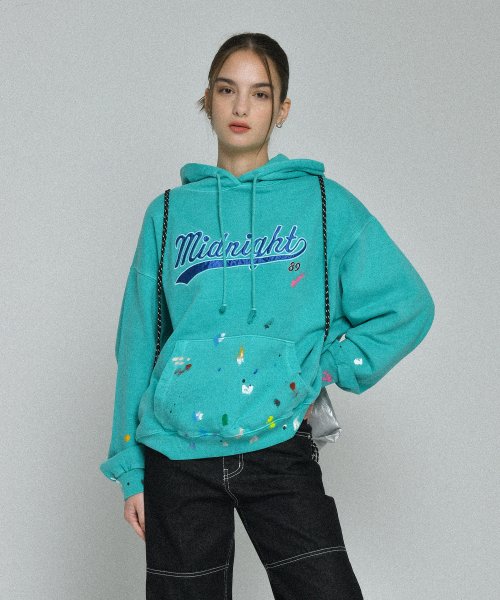 미드나잇 무브(MIDNIGHT MOVE) silk pg hood (green) - 사이즈 미드나잇 무브(MIDNIGHT MOVE) silk pg hood (green) - 사이즈