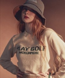 [판매종료] Play Golf Sweater 레터링 골프 스웨터 CREAM