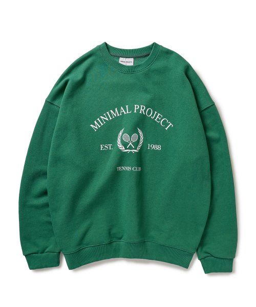 미니멀프로젝트(MINIMALPROJECT) 테니스 클럽 맨투맨 MMT128 [GREEN] - 29,800 | 무신사 스토어