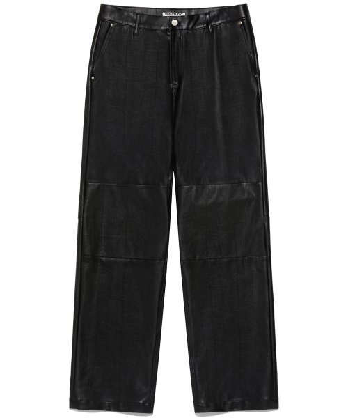 MUSINSA | VIVASTUDIO DIVISION LEATHER PANTS [BLACK]