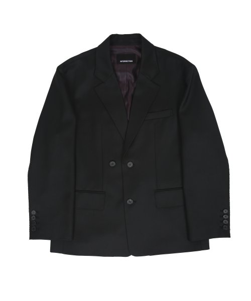 Шерстяной жакет Daddy Fit Low Edge (Black)