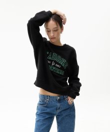 LKS NEEDLEWORK SWEATSHIRT(BLACK)