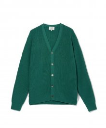 Heavy Cotton Cardigan (Jade Green)