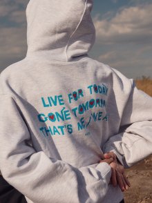 LFT HOODIE WHITE MELANGE